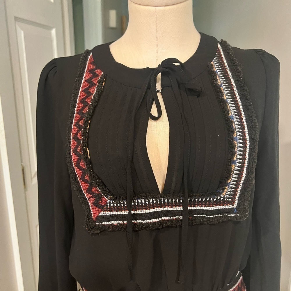 Re-Named Two Textures, Black With Colorful Skirt … - image 2